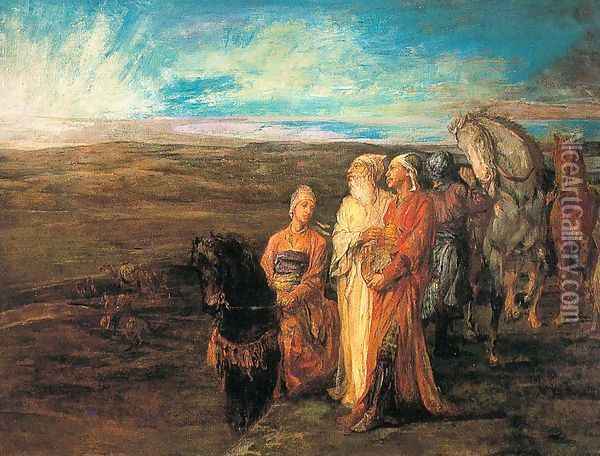 Halt of the Wise Men 1878-79 Oil Painting - John La Farge
