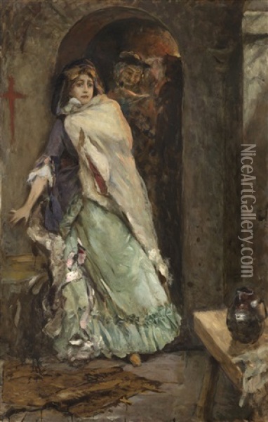 Princess Tarakanova Oil Painting - Paul Alexander Svedomsky