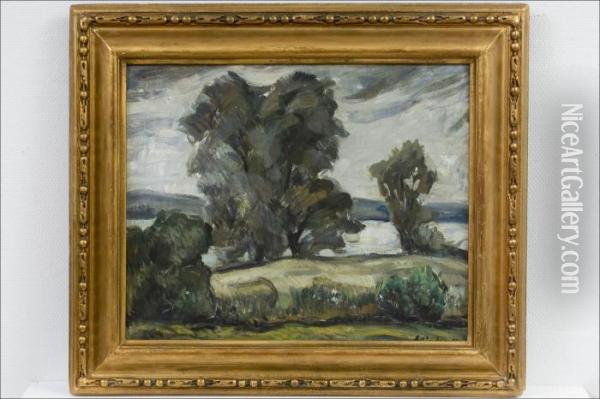 Pilvinen Paiva - Molnig Dag. Oil Painting - Anton Lindforss