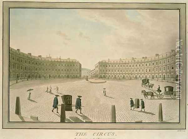 The Circus Bath, 1773 Oil Painting - John Robert Cozens