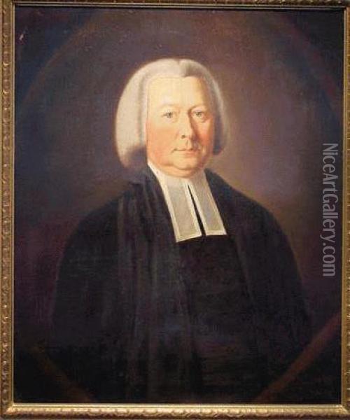 Portrait Of Reverend Rowland Hodgson Oil Painting - Benjamin Killingbeck
