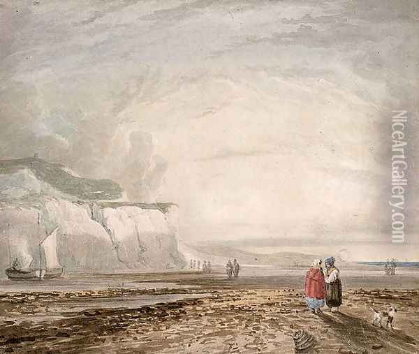 A Seaside View Oil Painting - David Cox