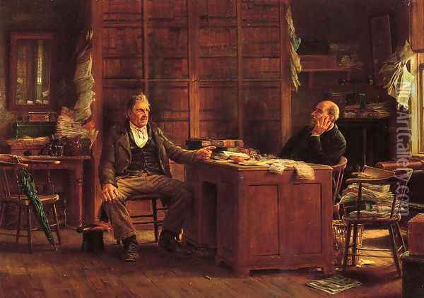 A Country Lawyer Oil Painting - Edward Lamson Henry