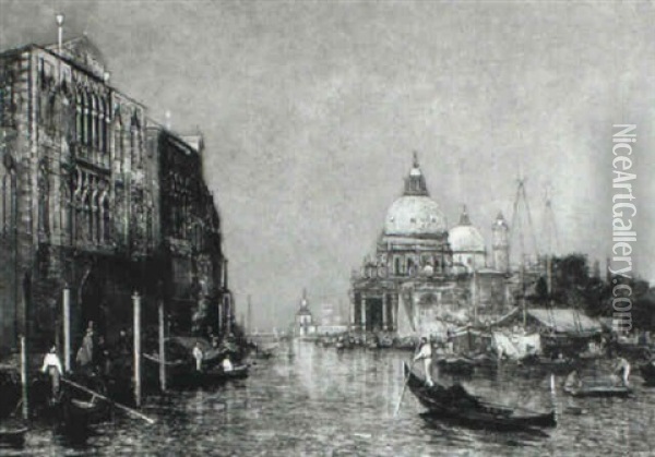 The Grand Canal, Venice Oil Painting - Carl Freiherr Von Malchus