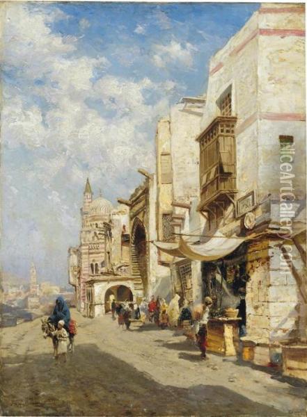 Cairo Oil Painting - Nikolai Makowski