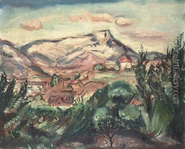 Le Mont Coudon, Var Oil Painting - Emile-Othon Friesz