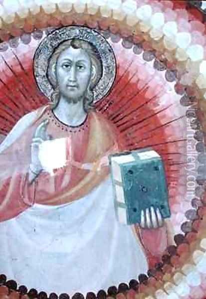 Christ Blessing Oil Painting - Giovanni di Corraduccio