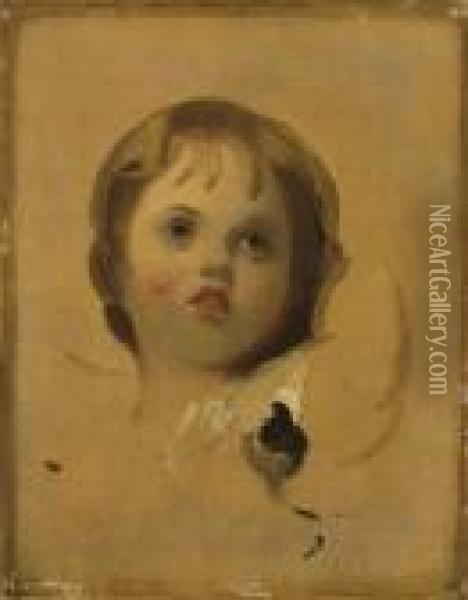 Etude Pour Une Tete D'enfant Oil Painting - Sir Thomas Lawrence