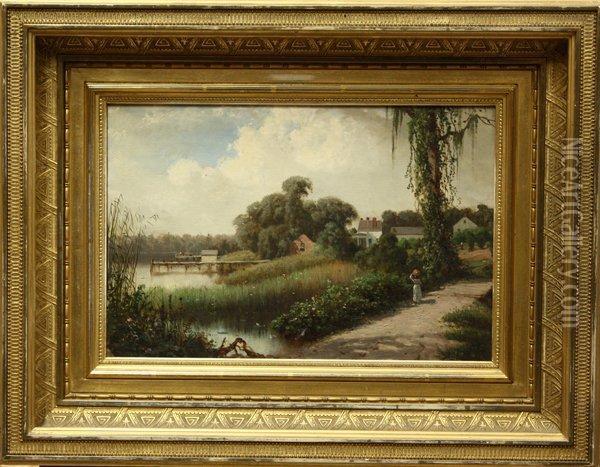 Florida Landscape Oil Painting - George Lafayette Clough