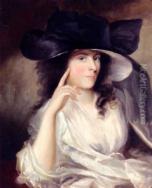 Portrait Of A Lady Oil Painting - Rev. Matthew William Peters