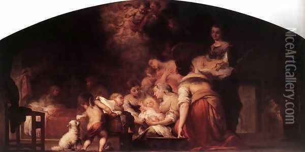 Birth of the Virgin 1660 Oil Painting - Bartolome Esteban Murillo