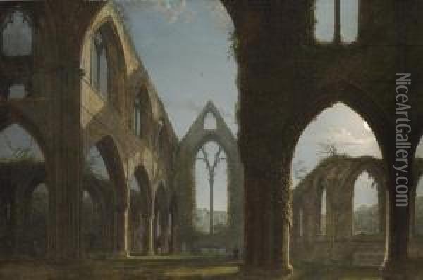 Tintern Abbey Oil Painting - Carl Gustav Carus