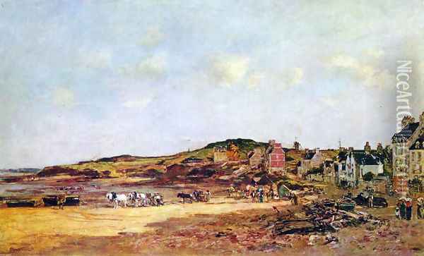 Portrieux Oil Painting - Eugene Boudin