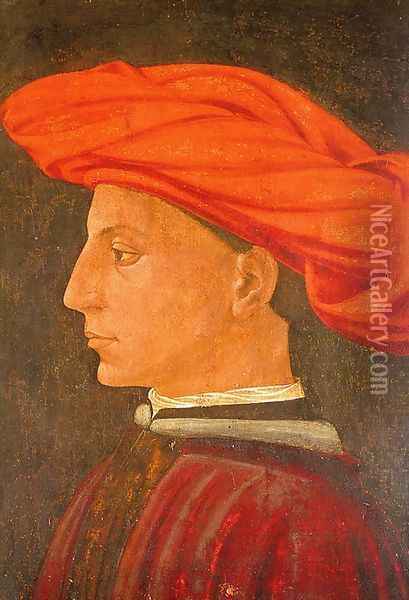 Portrait of a Young Man 1423-25 Oil Painting - Masaccio (Tommaso di Giovanni)