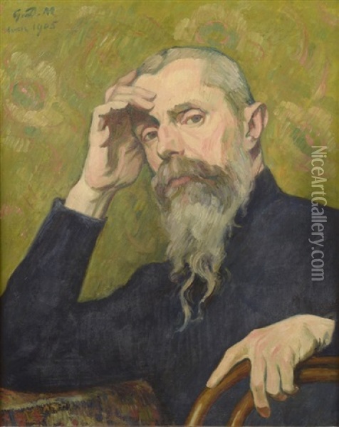 Autoportrait Oil Painting - Georges Daniel Monfreid