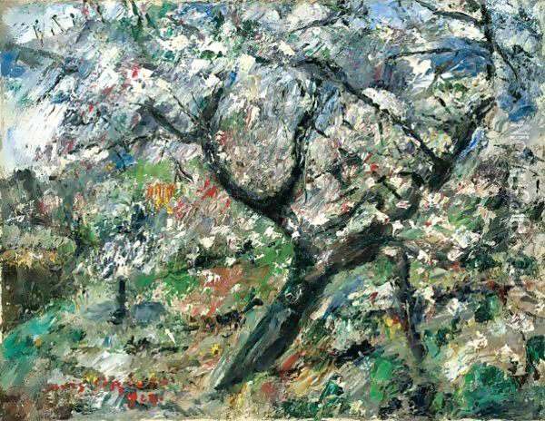 Bluhender Apfelbaum (Apple Tree In Blossom) Oil Painting - Lovis (Franz Heinrich Louis) Corinth