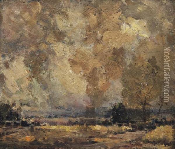 Landscape At Dusk Oil Painting - William Beckwith Mcinnes