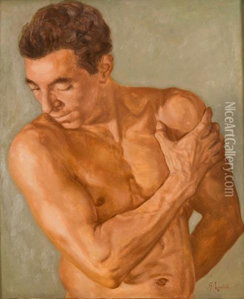 Figura Di Uomo Oil Painting - Antonio Locatelli