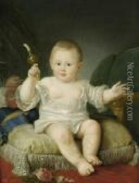 Kinderbildnis Alexander Pavlovitch I Oil Painting - Jean Louis Voille