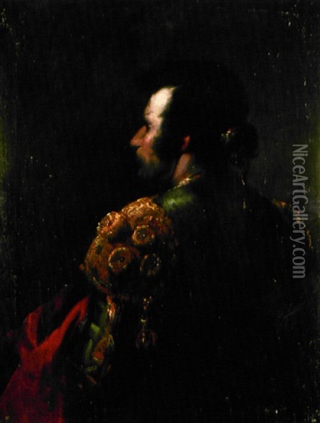 Retrato De Un Torero Oil Painting - Eugenio Lucas Velazquez