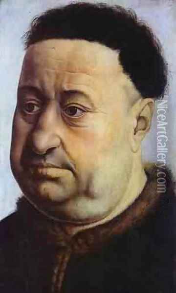 Portrait Of Robert De Masmines 1425 Oil Painting - Robert Campin