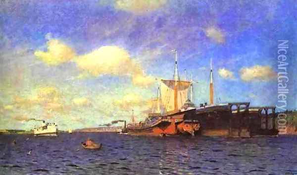 Fresh Wind Volga 1895 Oil Painting - Isaak Ilyich Levitan