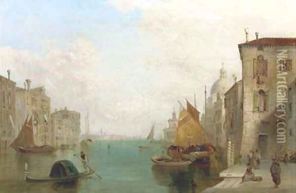 The Grand Canal, Venice 2 Oil Painting - Alfred Pollentine