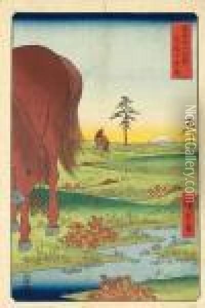 Shim Oil Painting - Utagawa or Ando Hiroshige