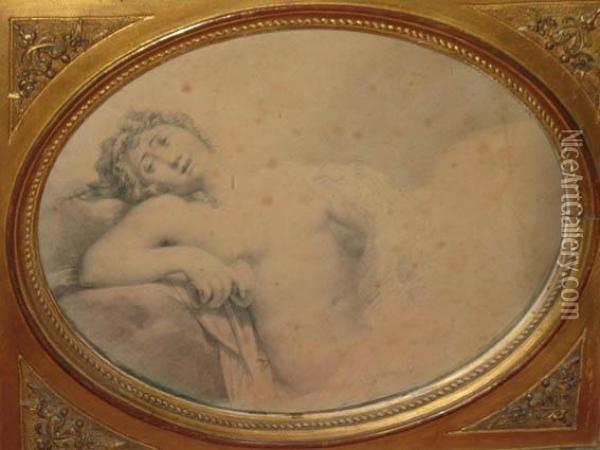Jupiter Et Leda Oil Painting - Jean-Baptiste Regnault