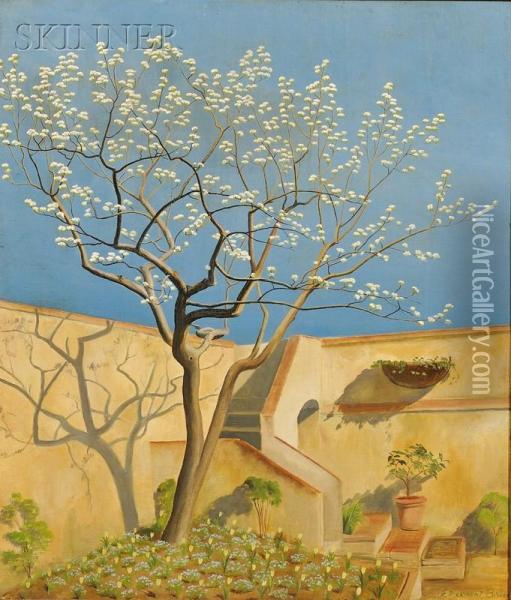 The Pear Tree Oil Painting - Edward Bruce