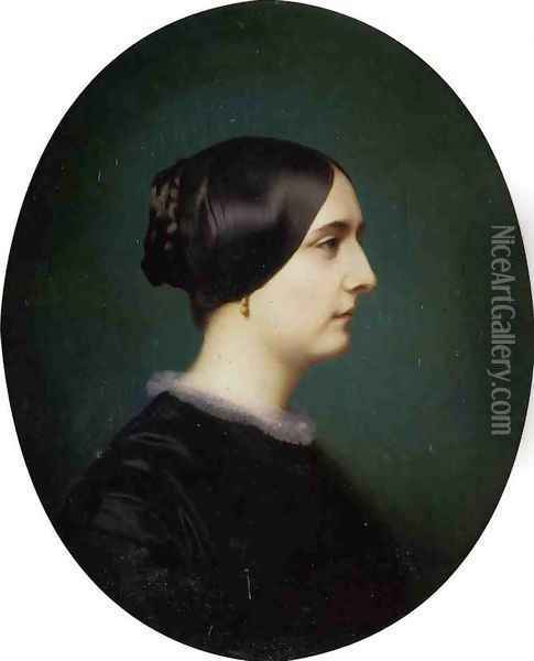 Portrait of Cecile Viter Oil Painting - Jean-Leon Gerome