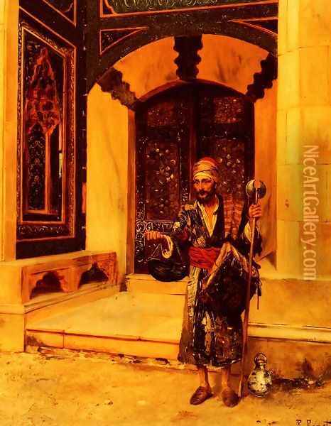 The Beggar Oil Painting - Rudolph Ernst