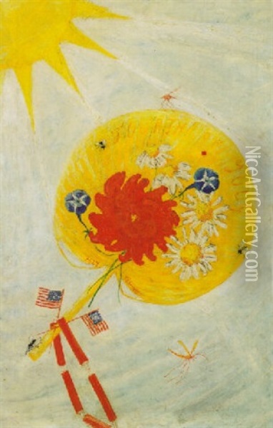 Fourth Of July, No.2 Oil Painting - Florine Stettheimer