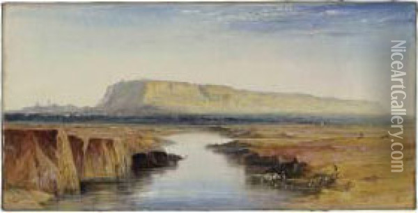 View Of Gwalior, India Oil Painting - Edward Lear