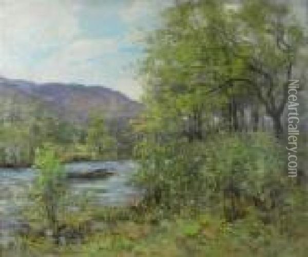 Swift Waters Oil Painting - Joseph Henderson