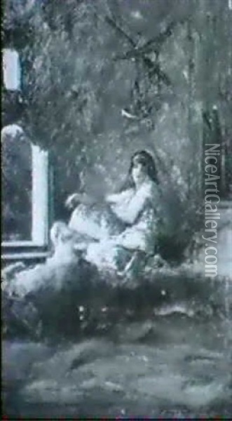 Femme Dans U Nharem Oil Painting - Jean Joseph Benjamin Constant