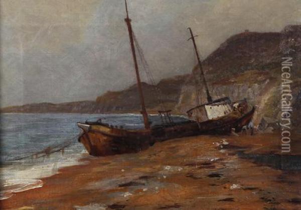 Iron Trawler Oil Painting - Edwin Hayes