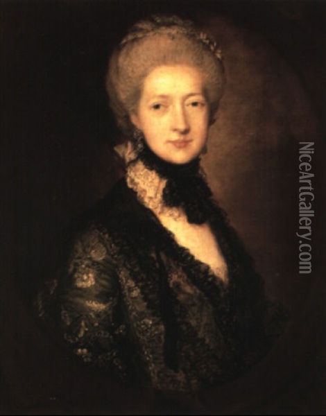 Portrait Of Willielma, Lady Glenorchy Oil Painting - Thomas Gainsborough