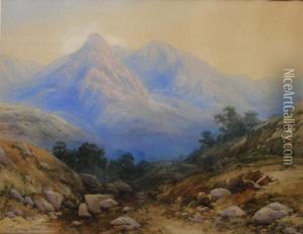 Mountain Valley Oil Painting - Edward M. Richardson