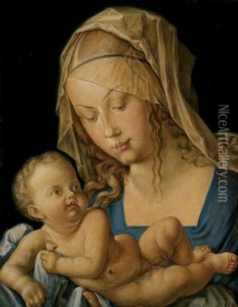The Virgin Mary And The Child Oil Painting - Albrecht Durer