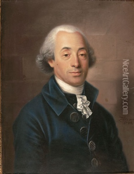 Portrait Eines Herren Oil Painting - Anton Zeller