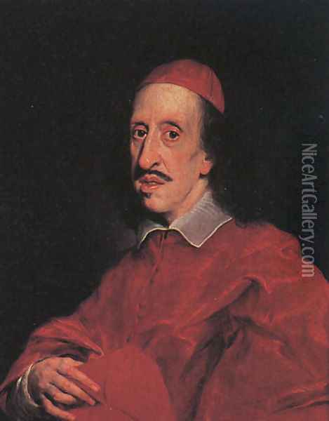 Portrait of Cardinal Leopoldo de' Medici, 1667 Oil Painting - Baciccio II
