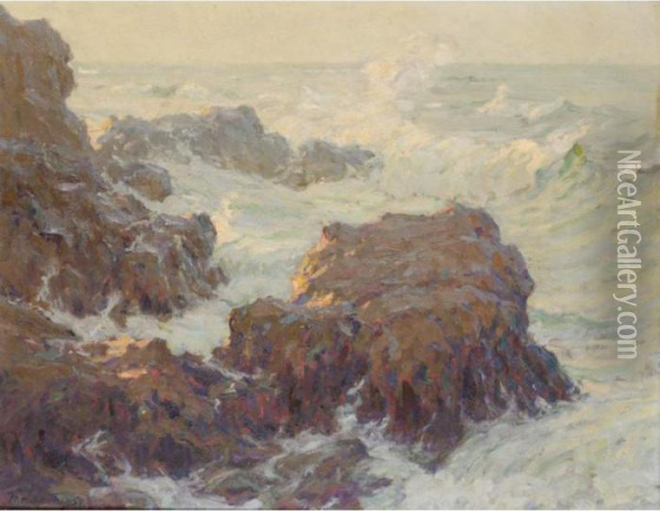 The Cornish Coast Oil Painting - Terrick John Williams