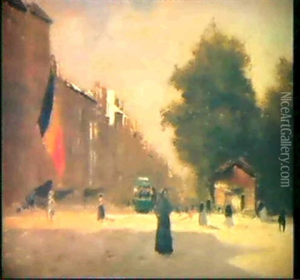 Strassenszene Oil Painting - Luigi Loir