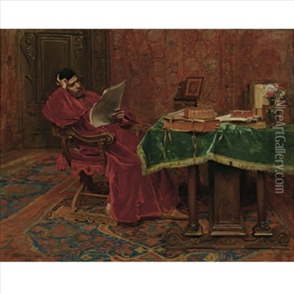 The Philosopher Oil Painting - Ernest Meissonier