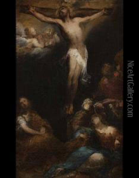 Crocifissione Oil Painting - Valerio Castello