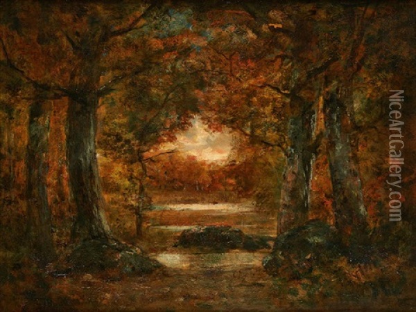 Clairiere Oil Painting - Charles Rousseau