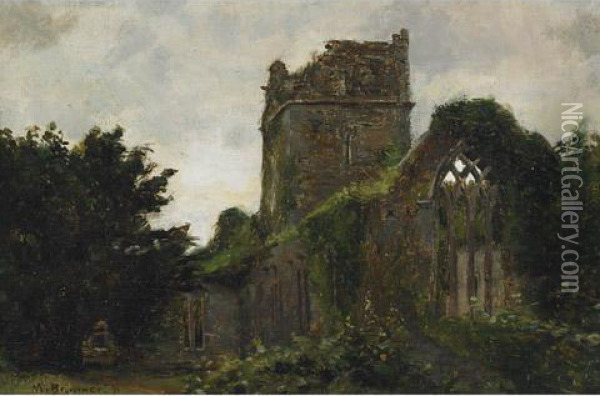 Ruin Of A Church Oil Painting - William Brymner
