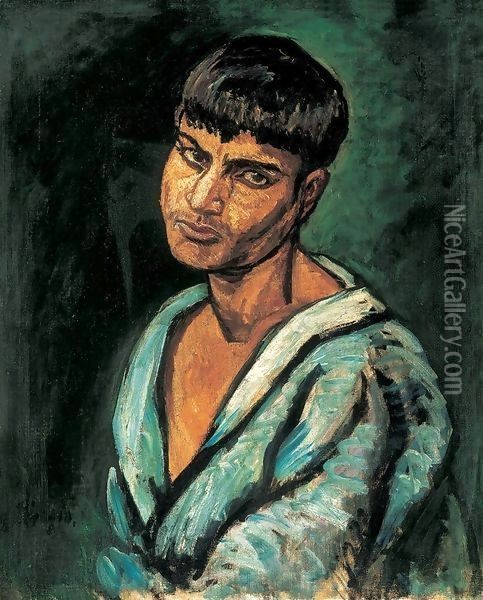 Gypsy Boy 1910 Oil Painting - Bela Onodi