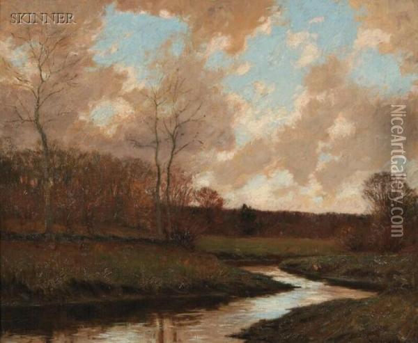 A Cloudy Day Oil Painting - William Merritt Post